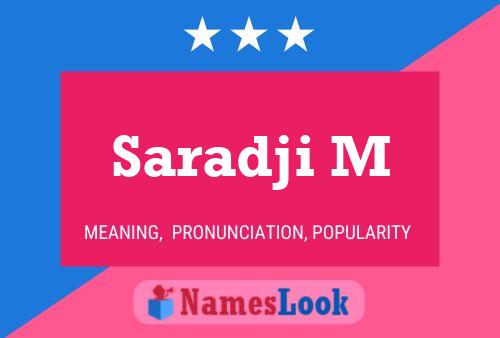 ملصق اسم Saradji M