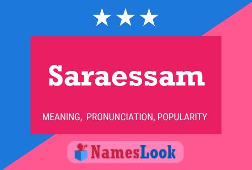 ملصق اسم Saraessam