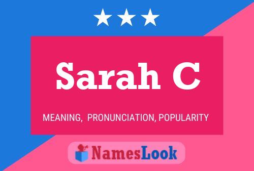 ملصق اسم Sarah C