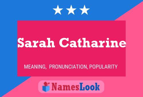 ملصق اسم Sarah Catharine