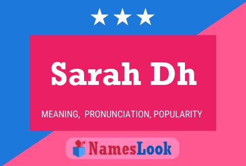 ملصق اسم Sarah Dh