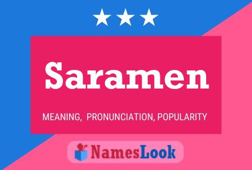 ملصق اسم Saramen