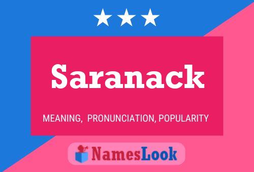 ملصق اسم Saranack