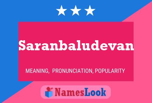 ملصق اسم Saranbaludevan