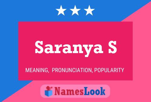 ملصق اسم Saranya S