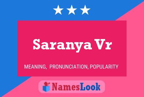 ملصق اسم Saranya Vr