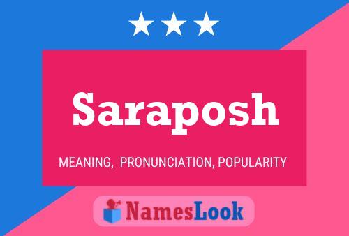 ملصق اسم Saraposh