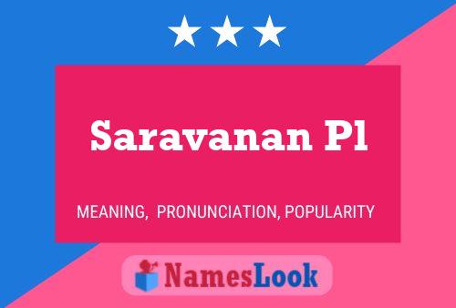 ملصق اسم Saravanan Pl