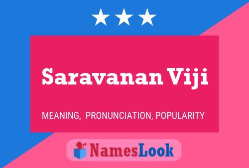 ملصق اسم Saravanan Viji