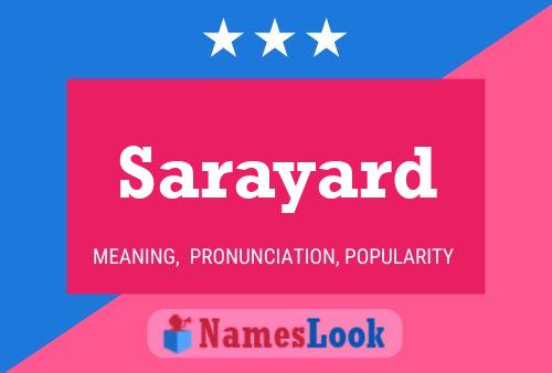 ملصق اسم Sarayard