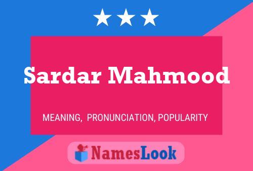 ملصق اسم Sardar Mahmood