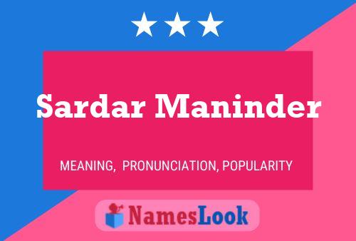 ملصق اسم Sardar Maninder