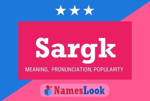 ملصق اسم Sargk