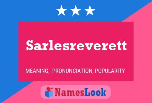 ملصق اسم Sarlesreverett