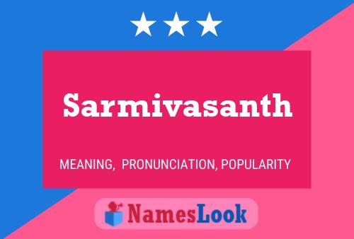 ملصق اسم Sarmivasanth