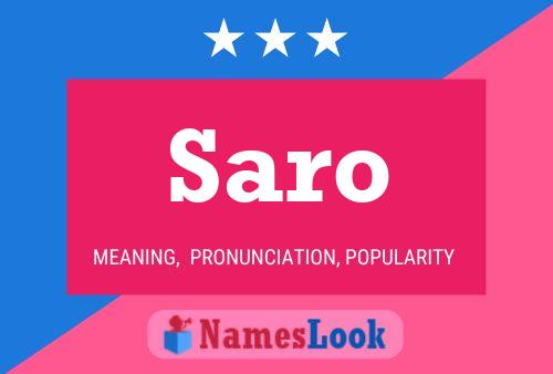 ملصق اسم Saro