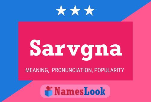 ملصق اسم Sarvgna