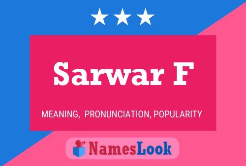 ملصق اسم Sarwar F