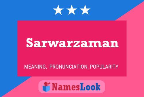 ملصق اسم Sarwarzaman