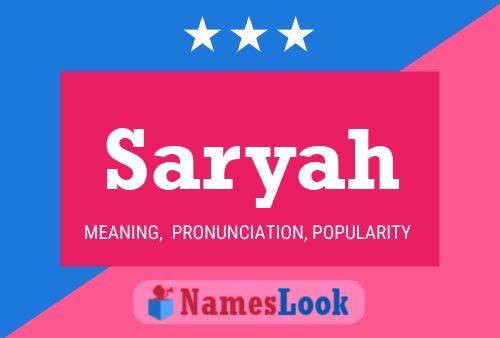 ملصق اسم Saryah