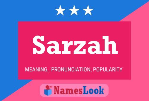 ملصق اسم Sarzah