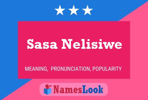 ملصق اسم Sasa Nelisiwe