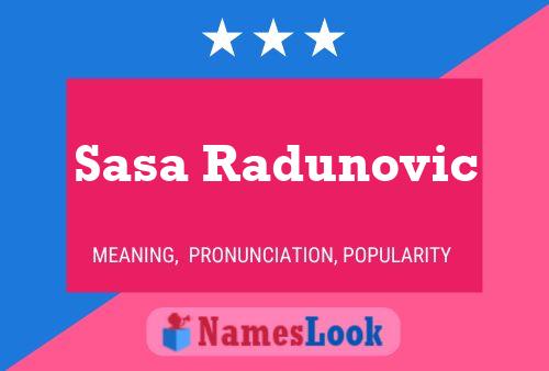 ملصق اسم Sasa Radunovic