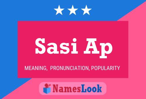 ملصق اسم Sasi Ap