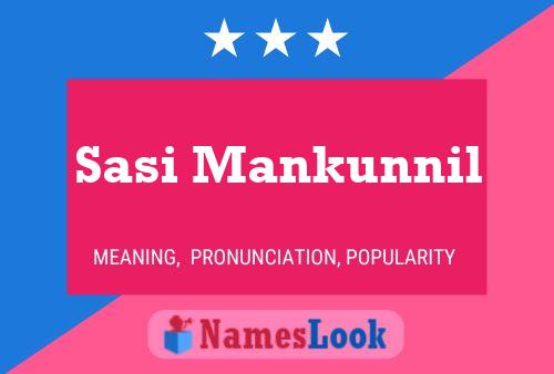 ملصق اسم Sasi Mankunnil