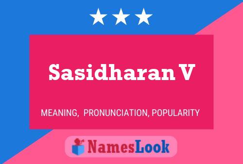 ملصق اسم Sasidharan V