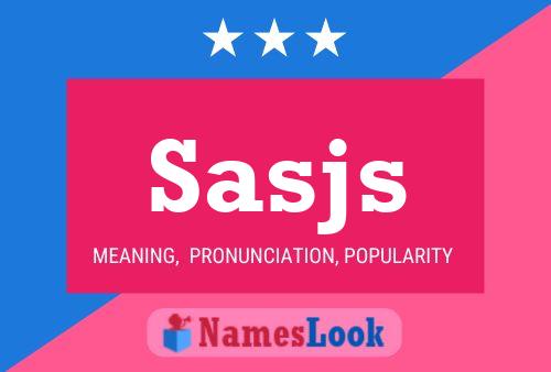 ملصق اسم Sasjs