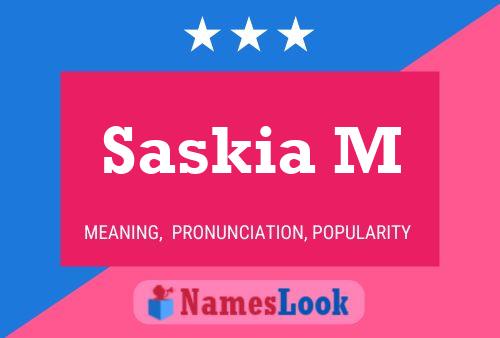 ملصق اسم Saskia M