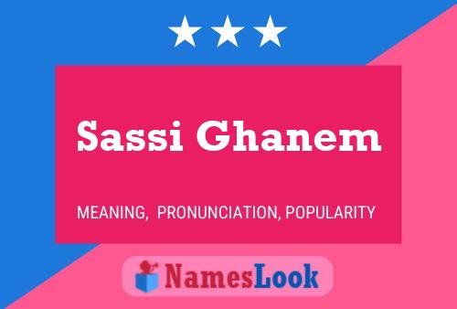 ملصق اسم Sassi Ghanem