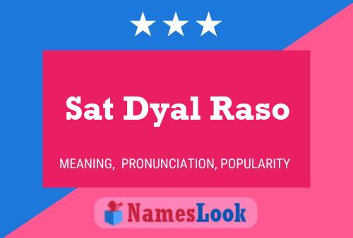 ملصق اسم Sat Dyal Raso