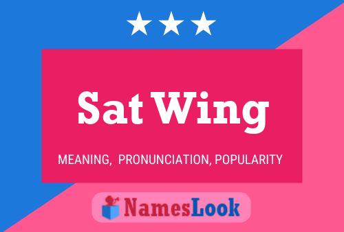 ملصق اسم Sat Wing