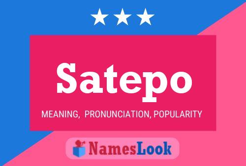 ملصق اسم Satepo