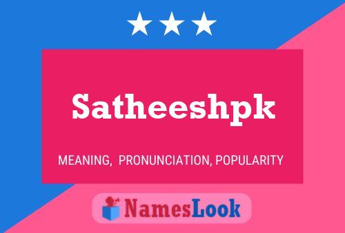 ملصق اسم Satheeshpk