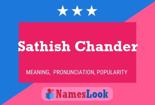 ملصق اسم Sathish Chander