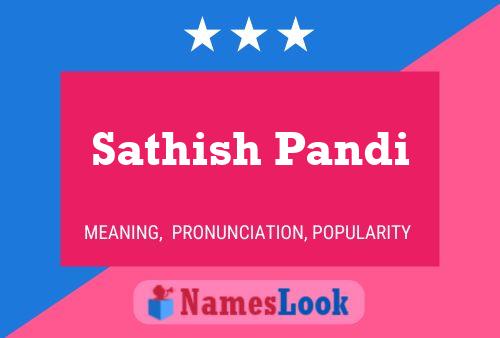 ملصق اسم Sathish Pandi