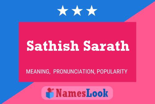 ملصق اسم Sathish Sarath