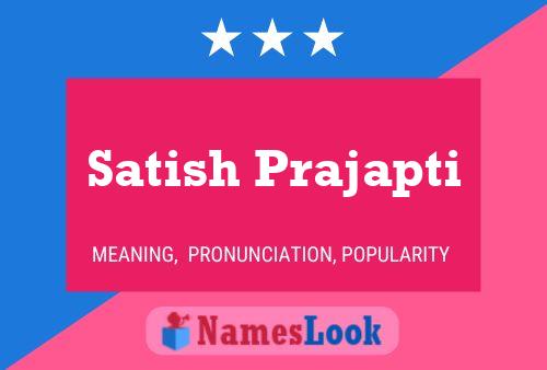 ملصق اسم Satish Prajapti