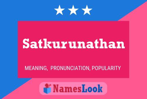 ملصق اسم Satkurunathan