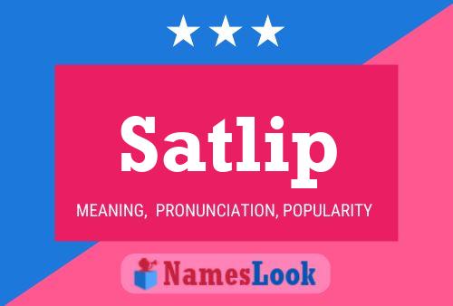 ملصق اسم Satlip