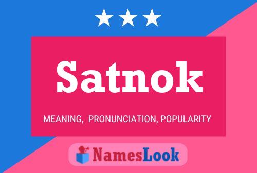 ملصق اسم Satnok