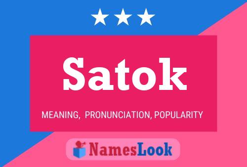 ملصق اسم Satok