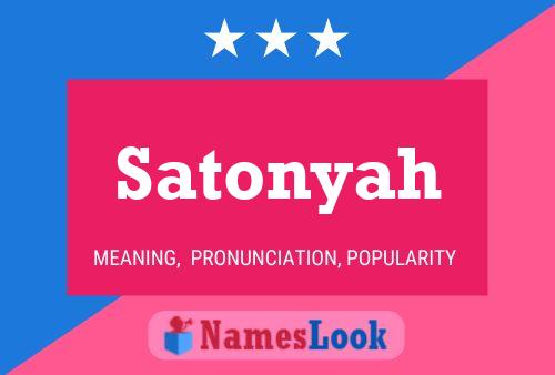 ملصق اسم Satonyah