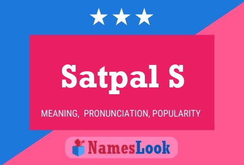 ملصق اسم Satpal S