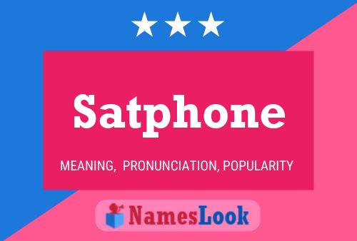 ملصق اسم Satphone