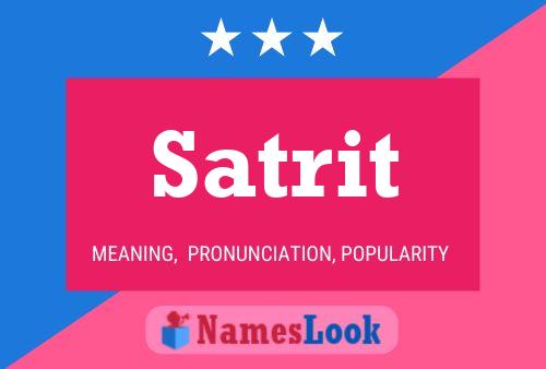 ملصق اسم Satrit