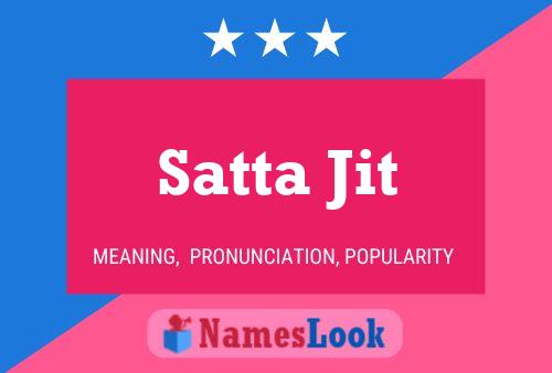 ملصق اسم Satta Jit